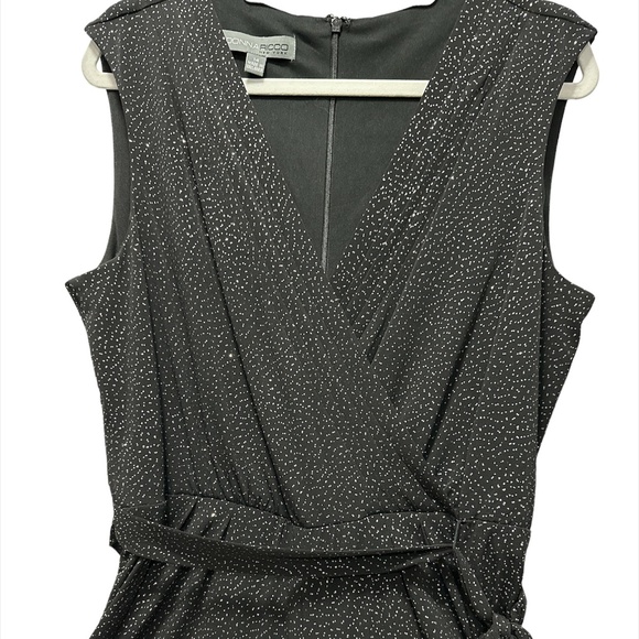 Jumpsuit | Black Sparkle | Donna Ricco New York - Size 14 - Picture 1 of 8